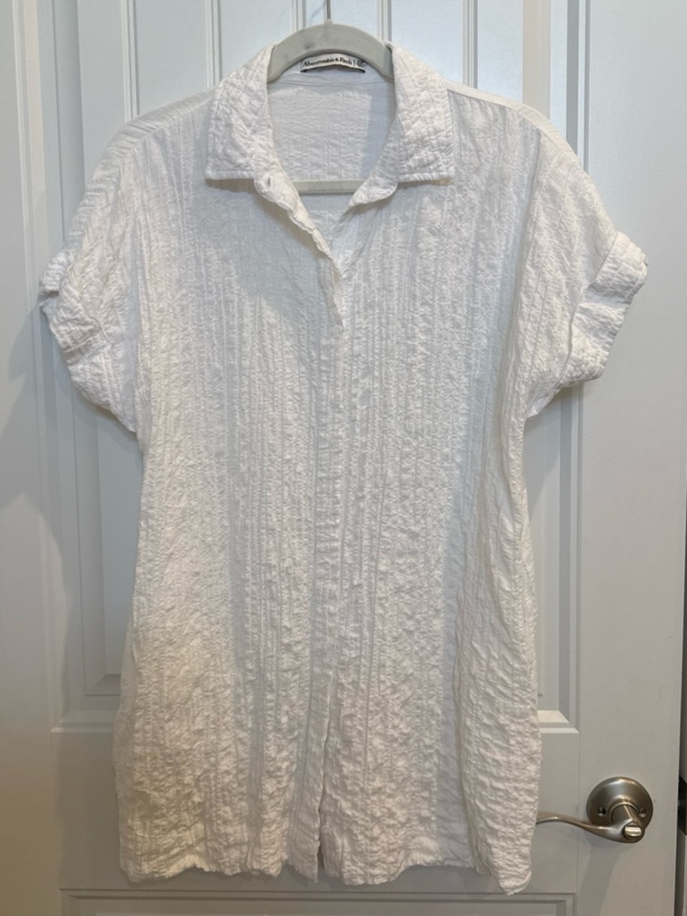 Abercrombie & Fitch White swim cover up